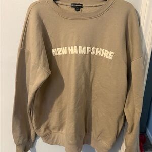 PrettyLittleThing Beige Crewneck Sweatshirt